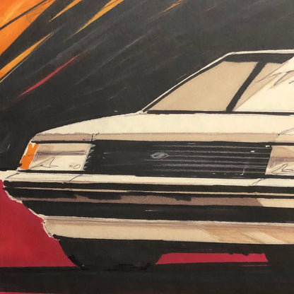 Styling Concept Automobile Illustration Art Drawing Sketch Vintage Ford Granada