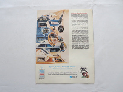 1979 Plymouth Caravelle Car Sales Brochure Catalog Advertising - Station Wagon +