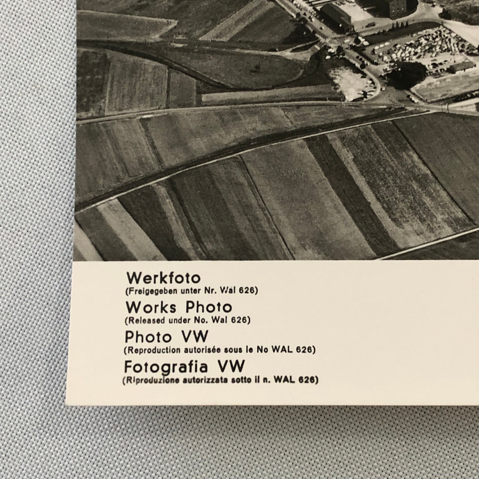 Volkswagen VW Factory Press Photo Photograph Print 1961