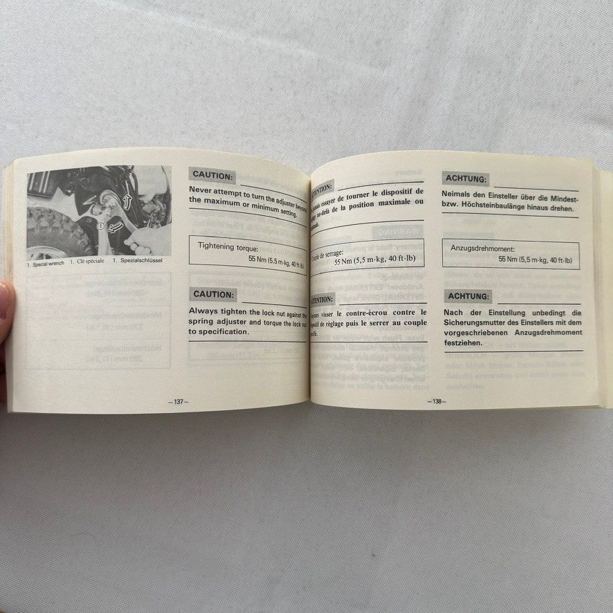 Vintage Yamaha DT125LC Motorcycle Bike Owners Manual Instruction Guide DT 125 LC