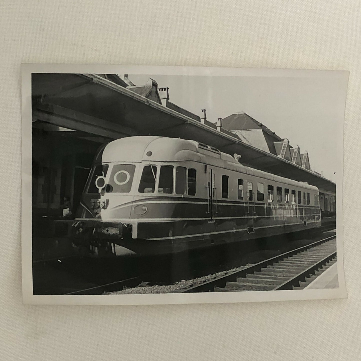 Vintage Renault Train Press Photo Photograph Print Rail Autorail Autorails 
