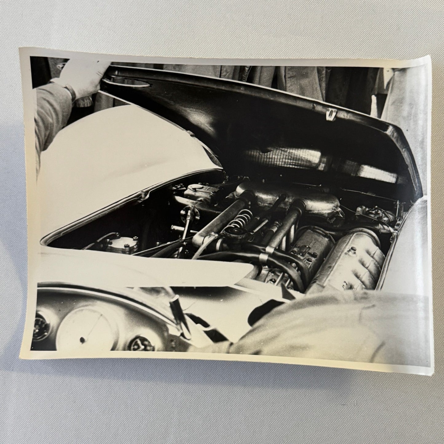 Vintage Racing Photo Photograph 1955 British Grand Prix Mercedes Benz W196 Car
