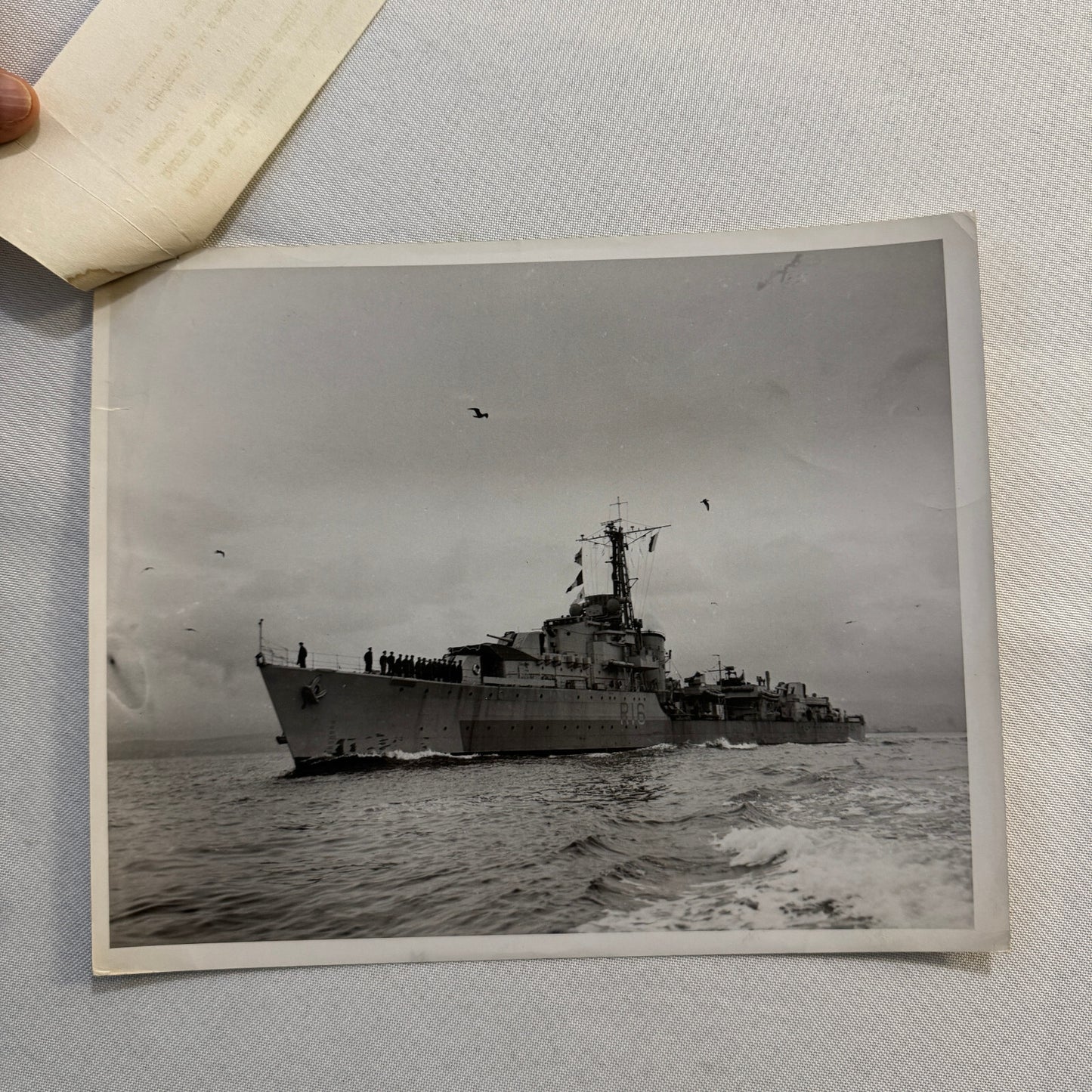 Royal Canadian Navy HMCS Crescent Military Boat Ship Photo Photograph 1946