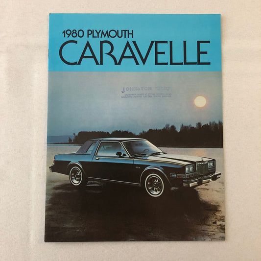 1980 Plymouth Caravelle Sales Brochure Catalog Advertising