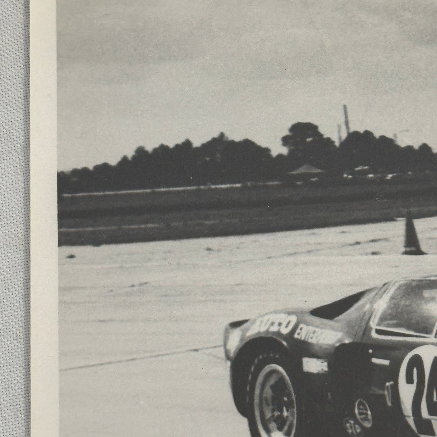 Vintage Racing Photo Photograph Ford GT40 Sebring 1969 Dieter Oest Francis Grant