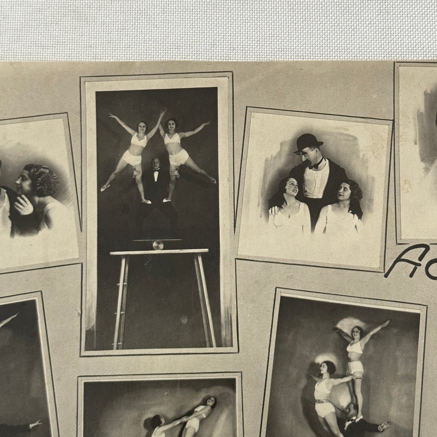 Vintage Circus Acrobat Clown Balancing Act Performer Photo Photograph E Gallai