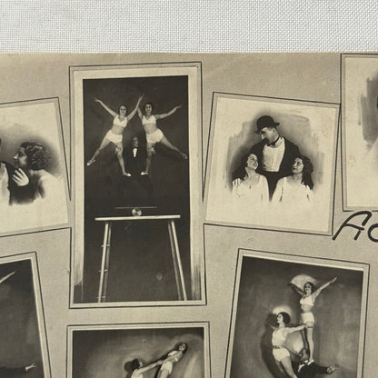 Vintage Circus Acrobat Clown Balancing Act Performer Photo Photograph E Gallai