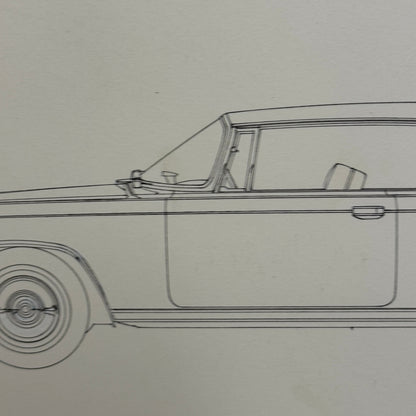 1965 Imperial Crown Coupe Car Illustration Art Drawing Hand Drawn Robert Preis