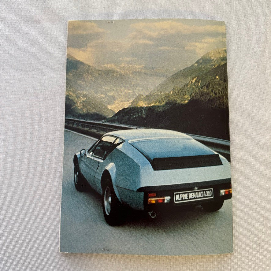 1980 Renault Alpine A310 Car Press Kit Brochure Photos Vintage GERMAN TEXT
