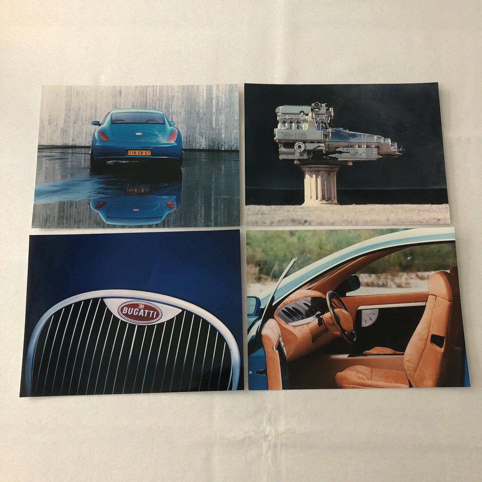 Bugatti EB118 Press Kit Brochure Italian Text Concept Car Photographs