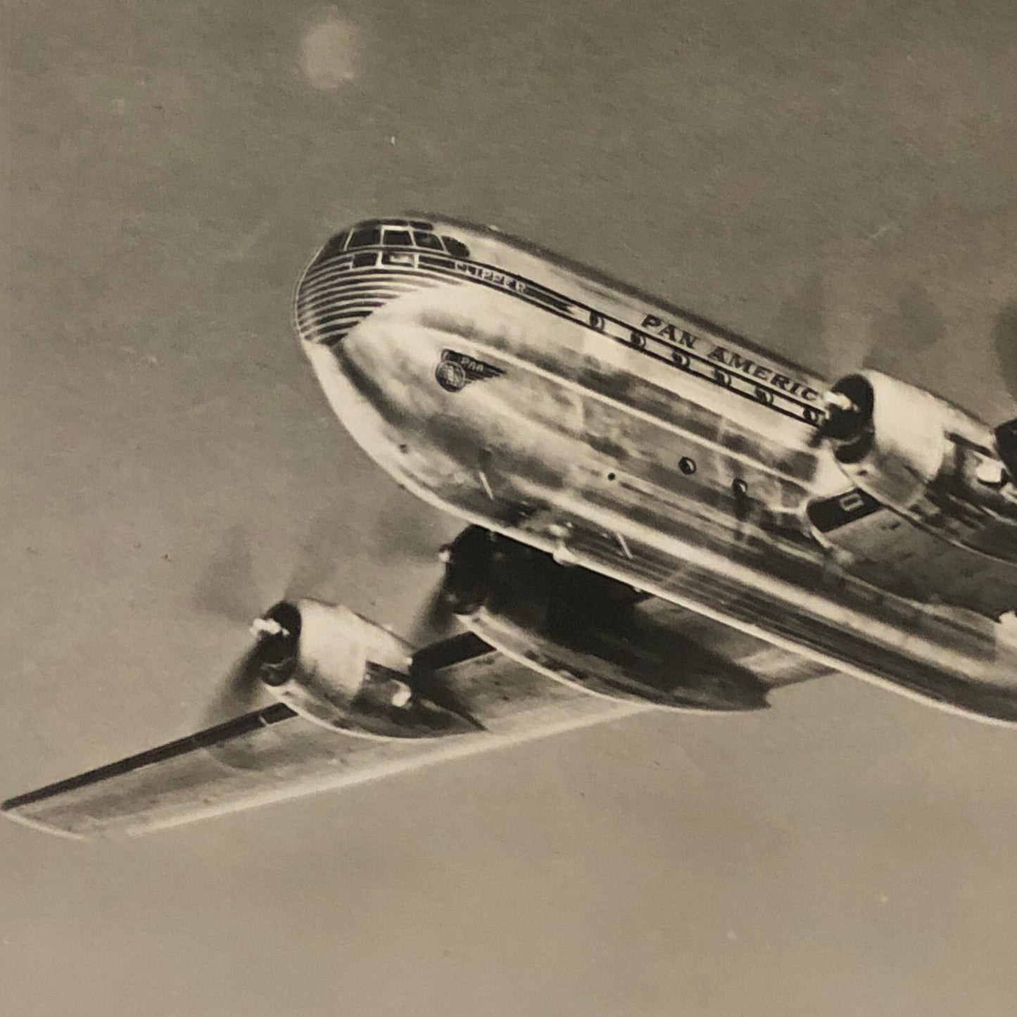Pan American Airlines Clipper Plane Aircraft Photo Photograph B377 Stratocruiser