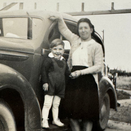 Vintage Car Automobile Photo Photograph Print Snapshot Quebec Canada