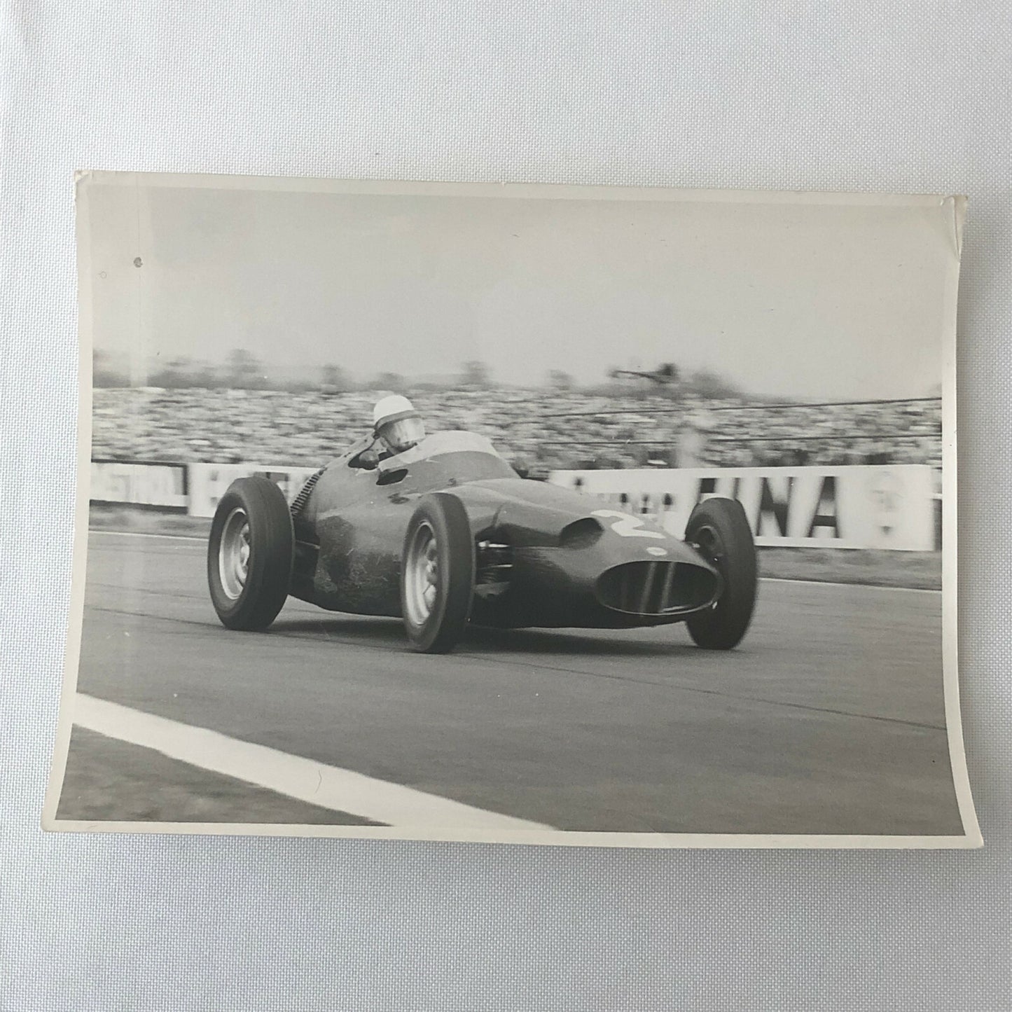 Vintage Racing Car Photograph Photo Print - BRM Car Mike Hawthorne ?