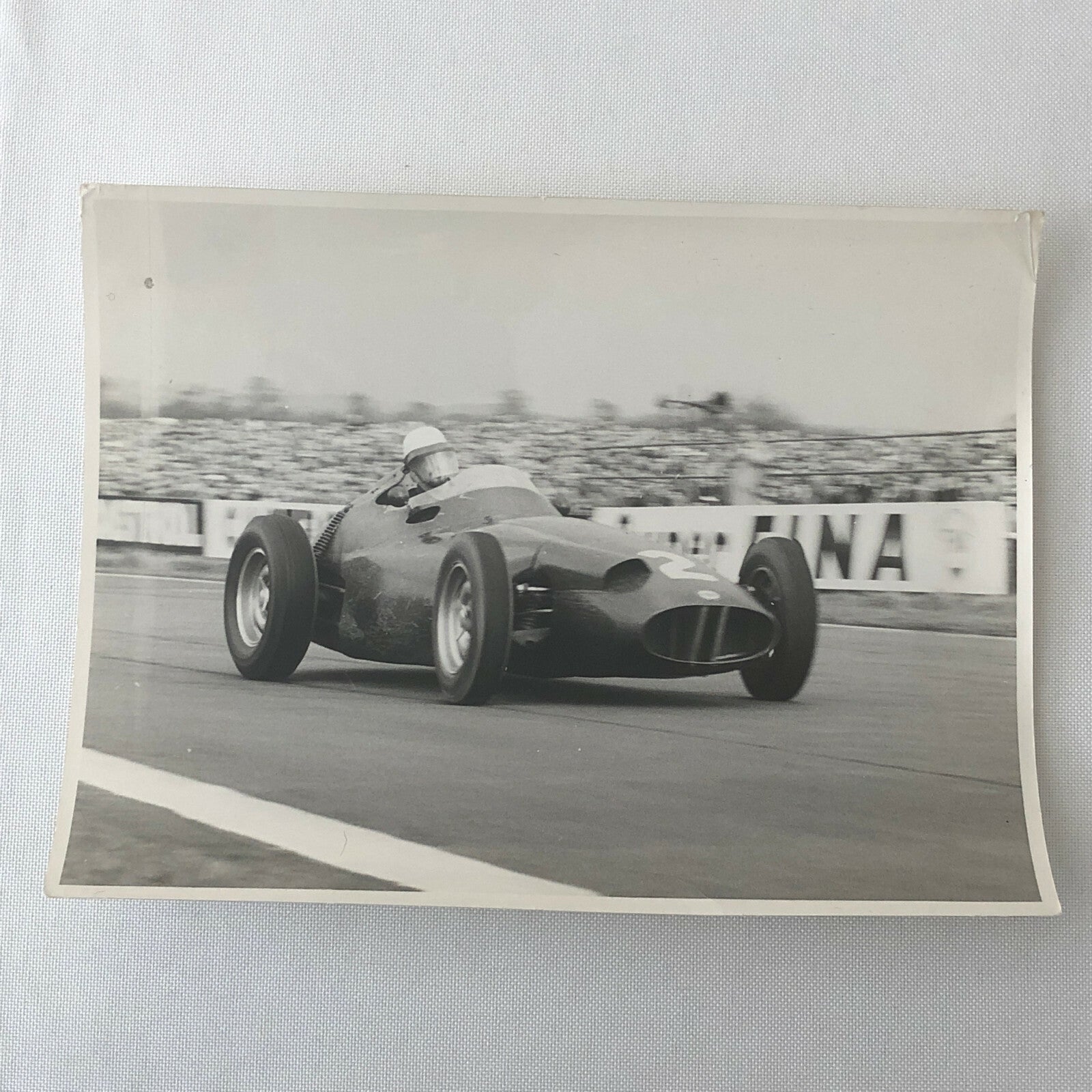 Vintage Racing Car Photograph Photo Print - BRM Car Mike Hawthorne ?