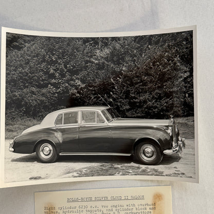 Rolls Royce Silver Cloud II Saloon Car Factory Press Photo Photograph Print