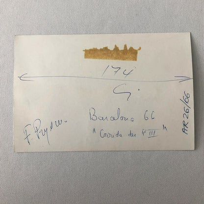 1966 Barcelona Formula III Car Racing Photo Photograph - Fans Watching Race 