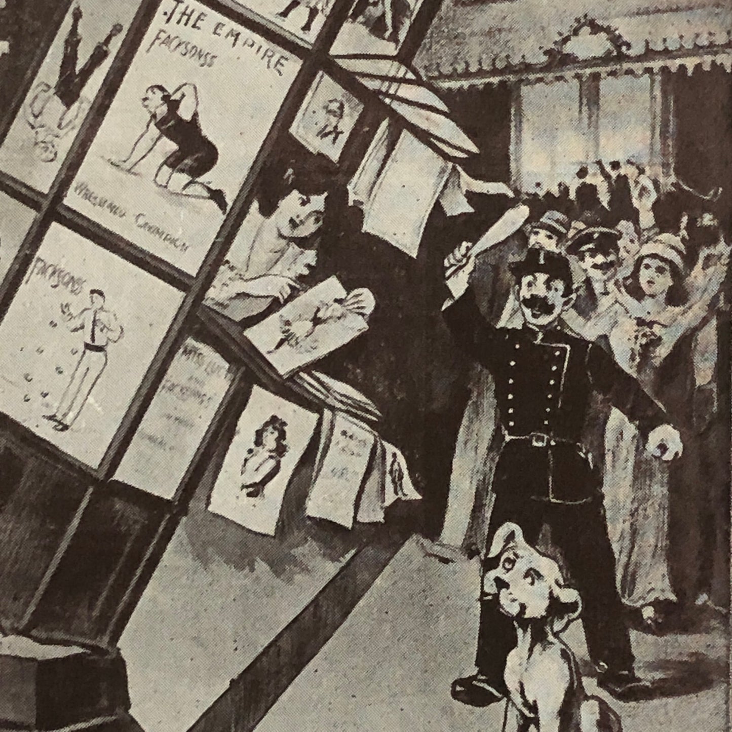 Circus Comedy Act Postcard Post Card Miss Lucy and Facksonss Vintage