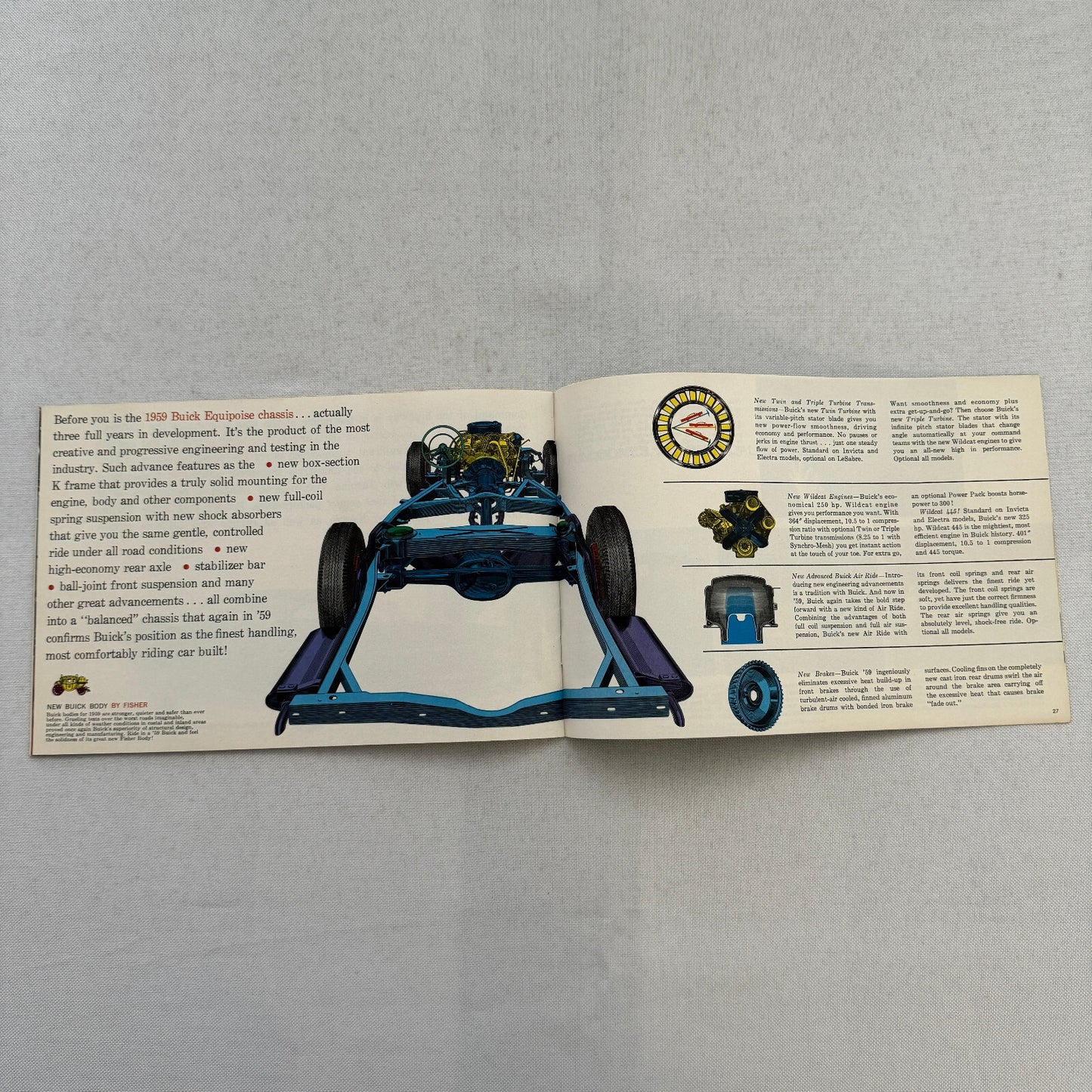 1959 Buick Car Sales Brochure Catalog LeSabre Invicta Electra 225