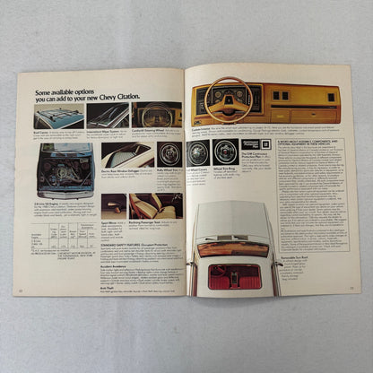 1980 Chevrolet Citation Car Sales Brochure Catalog Chevy X11 Club Coupe