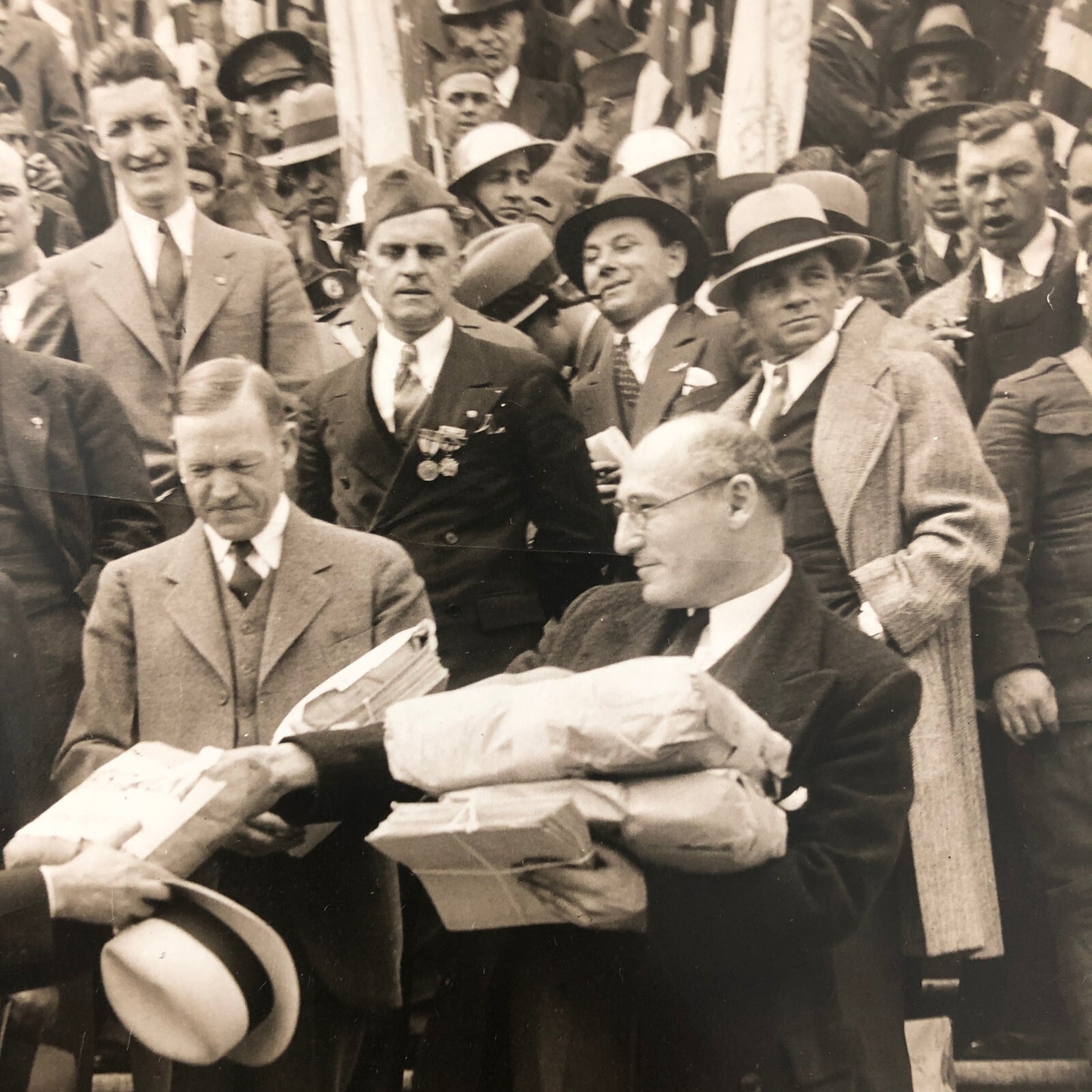 Press Photo Photograph Veterans Demonstration on Congress For Bonus Pay 1932