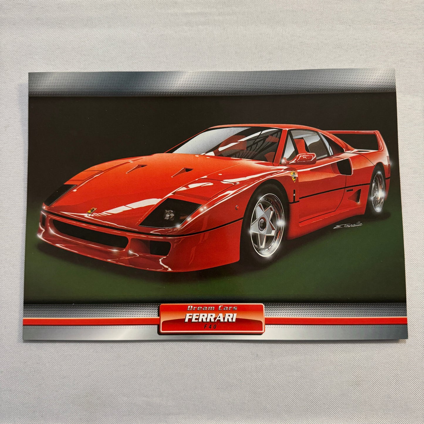 Ferrari F40 Dream Cars Mini Poster Card Brochure European