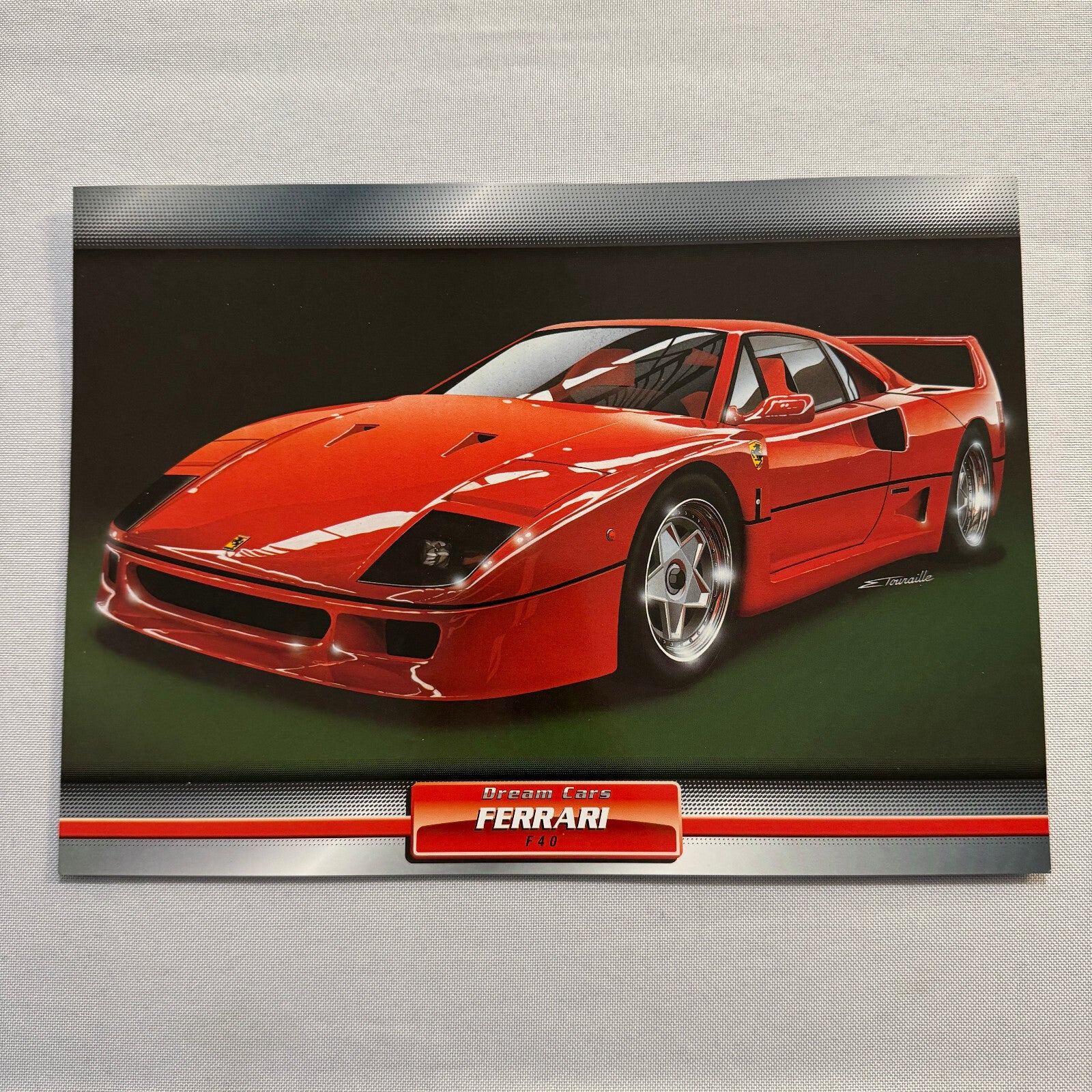 Ferrari F40 Dream Cars Mini Poster Card Brochure European