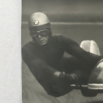 Vintage BMW Motorcycle Sidecar Racing Photo photograph Germany Side Car