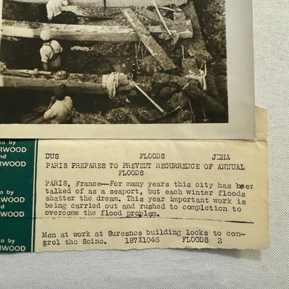 Paris Construction of Dams and Locks to Prevent Floods Press Photo Photograph