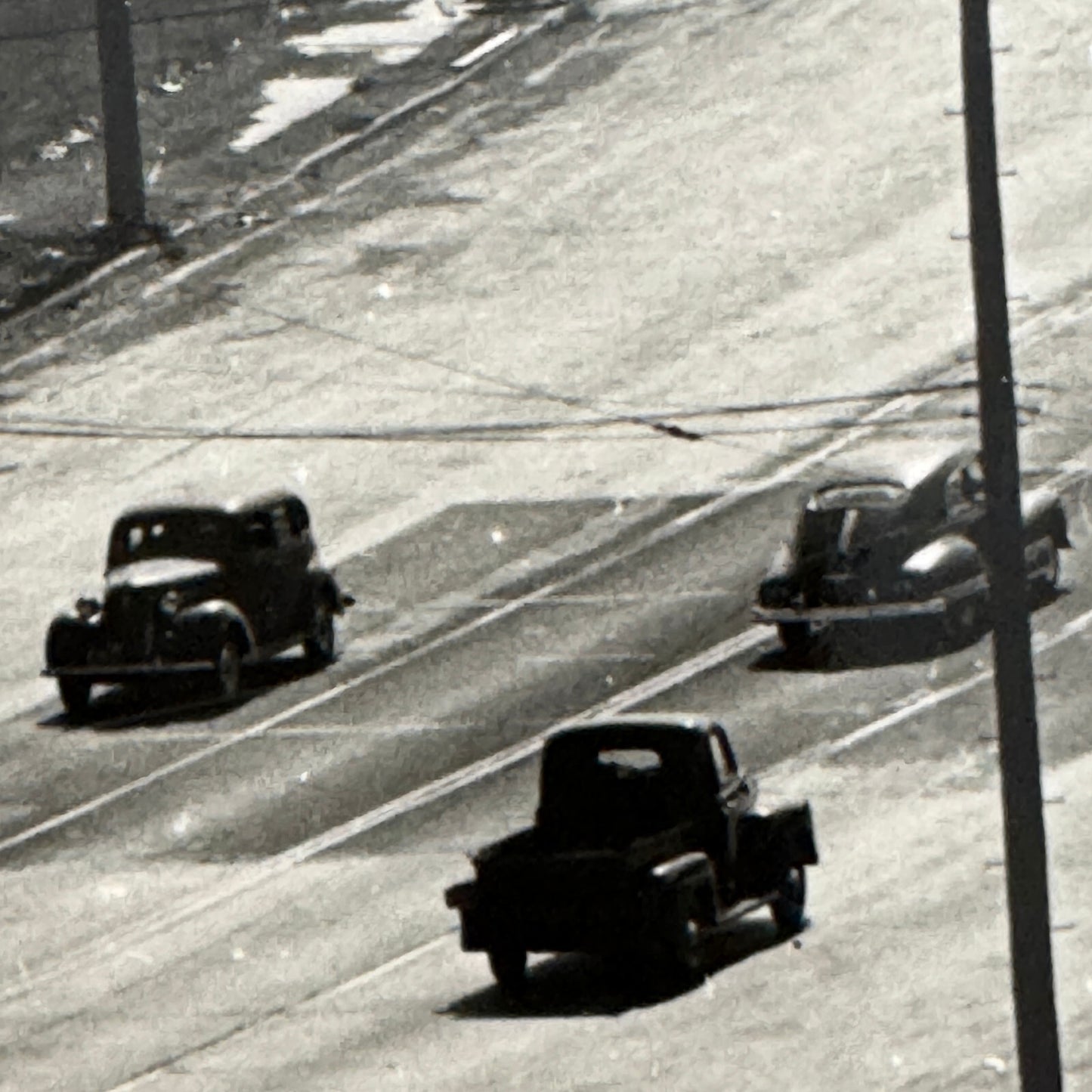 Vintage Cars on California Highway Photo Photograph Print Associated Press