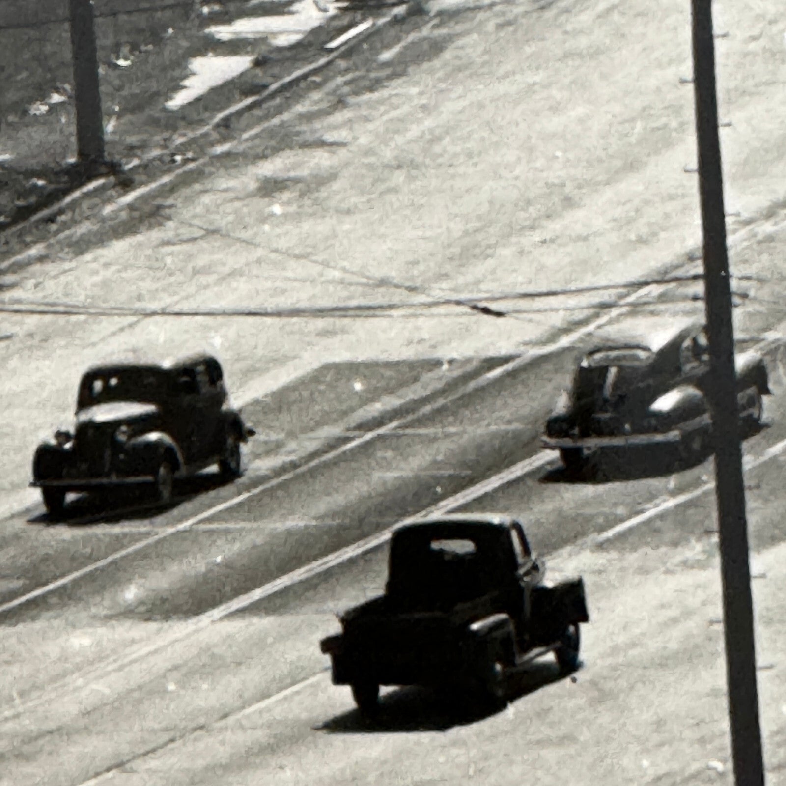 Vintage Cars on California Highway Photo Photograph Print Associated Press