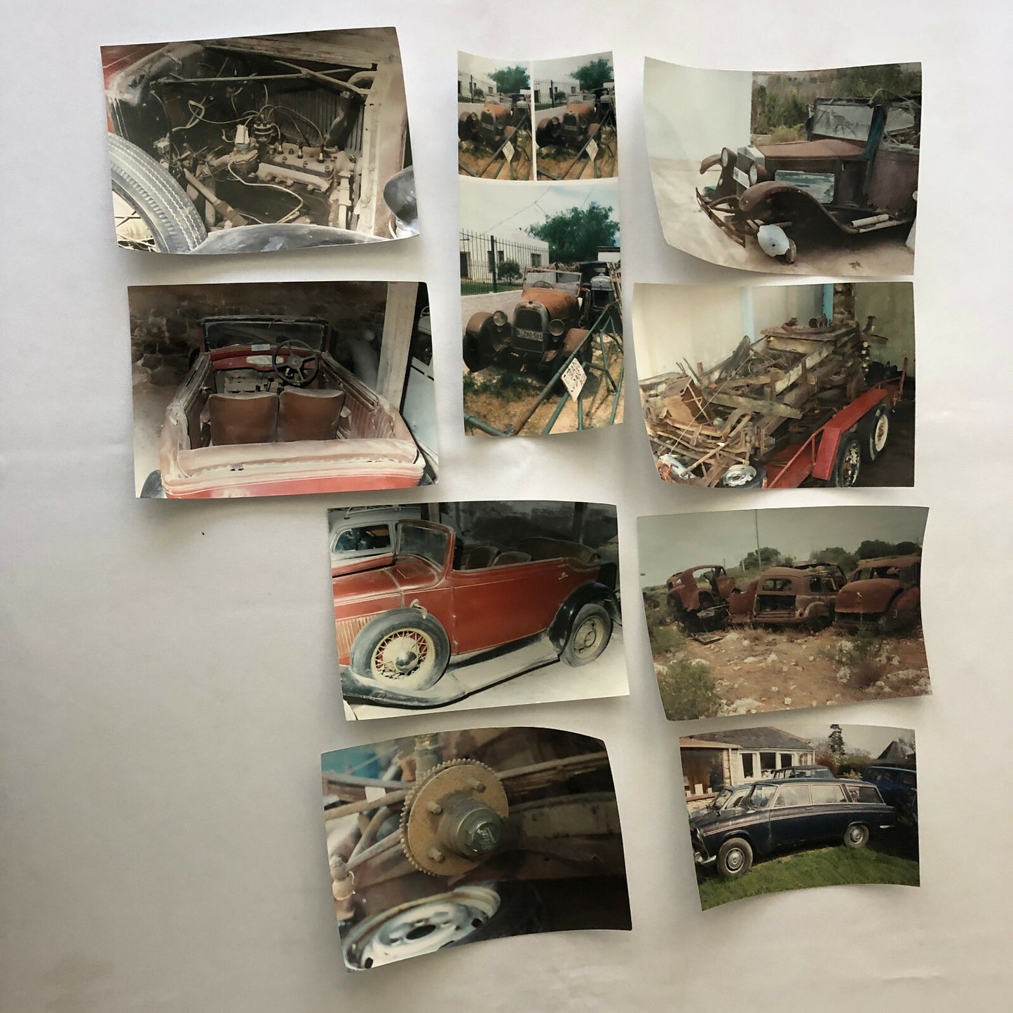 Vintage Fiat Barn Find Junk Yard Parts Photo Photograph Print Lot of 50 