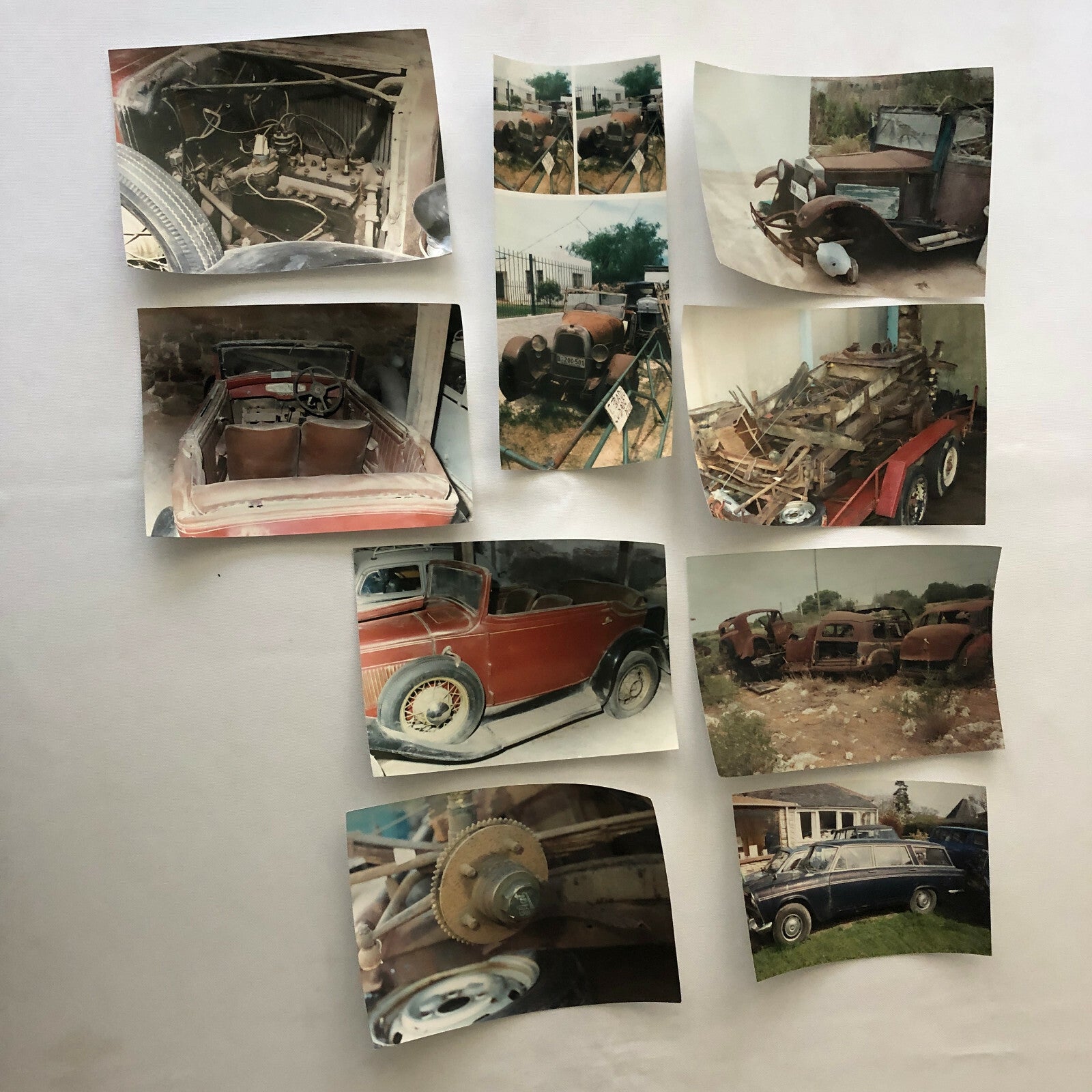 Vintage Fiat Barn Find Junk Yard Parts Photo Photograph Print Lot of 50 