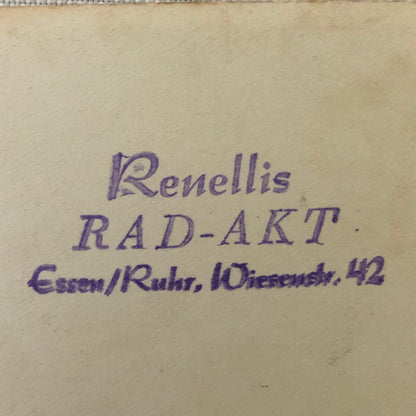 Circus Performer Man Woman on Bicycle Balancing Act Real Photo Postcard RPPC