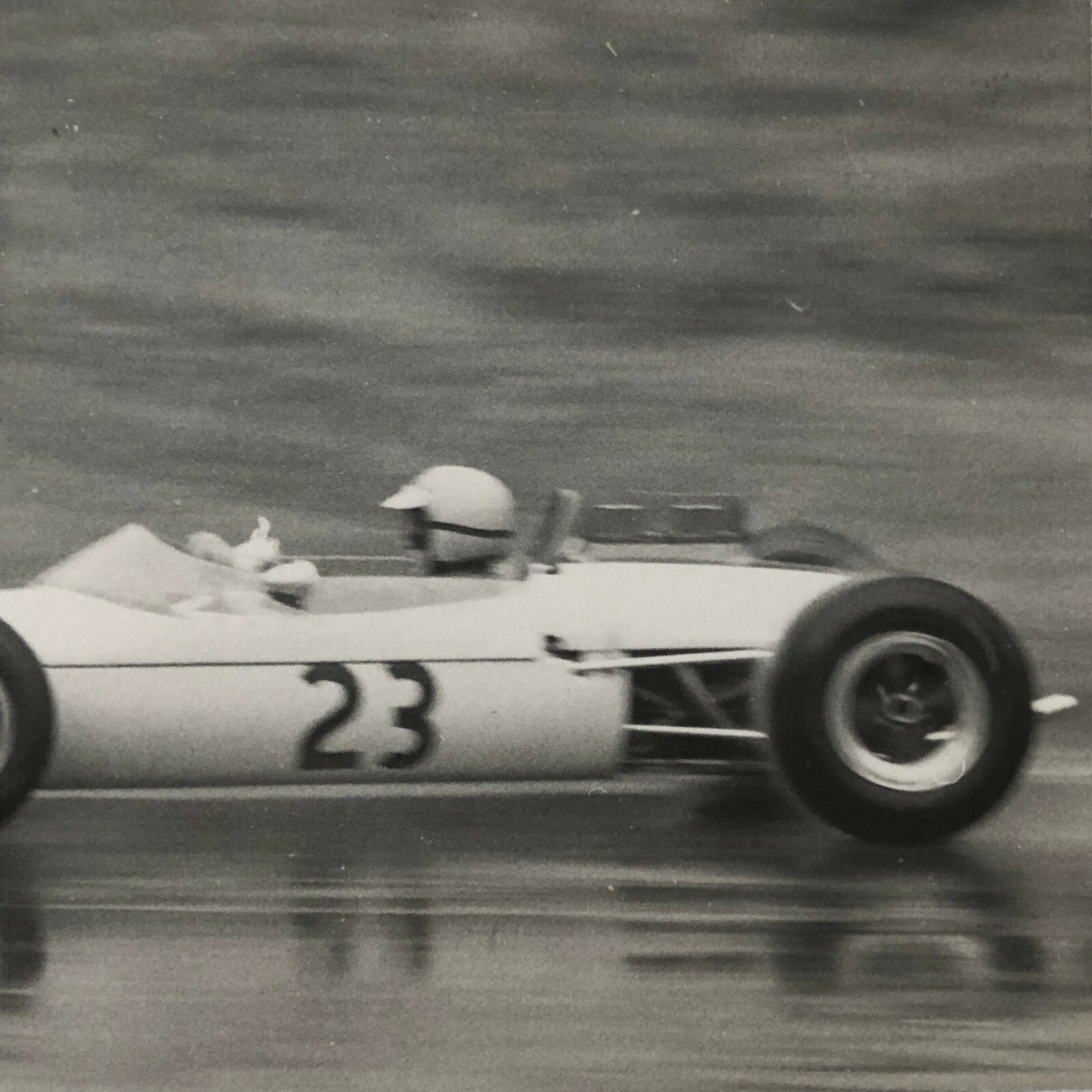 Vintage Car Racing Photo Photograph Print