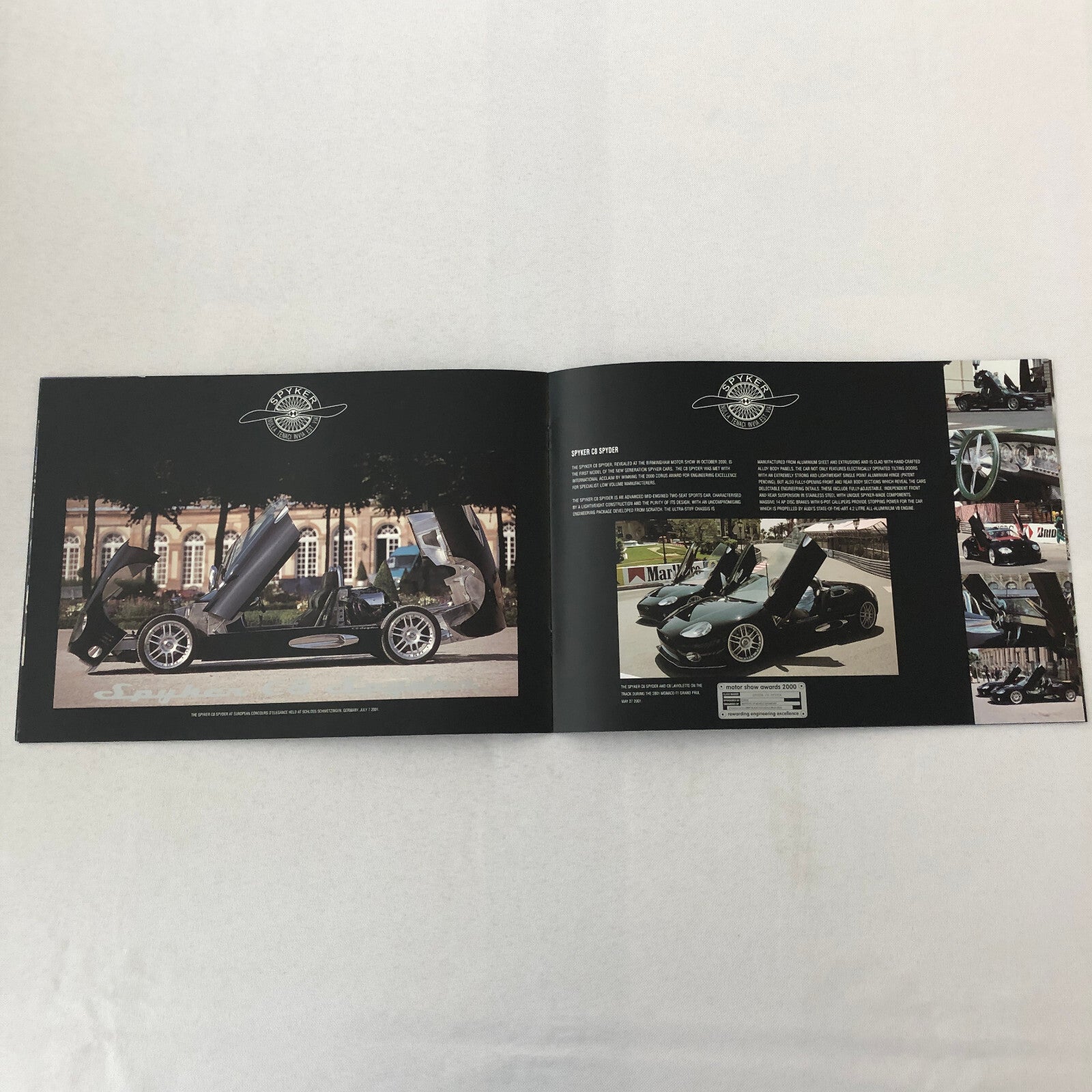 Spyker Car Sales Brochure Catalog C8 Spyder C8 Laviolette