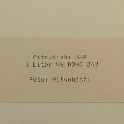 Mitsubishi HSX Car Photo Photograph Print