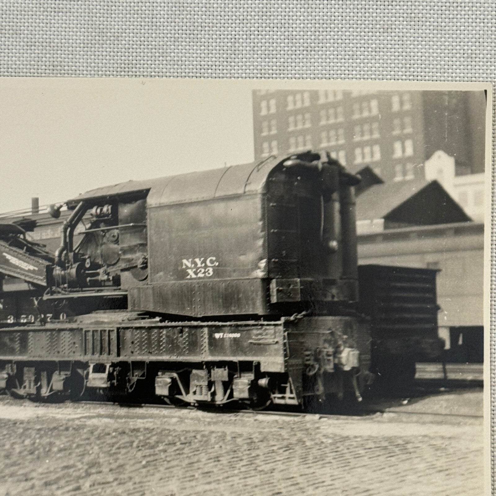 Vintage Train Locomotive Photo Photograph Railway Rail NYC X23