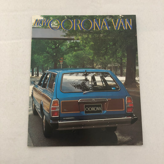 Vintage Toyota Corona Van Station Wagon Car Sales Brochure Catalog Japanese JDM