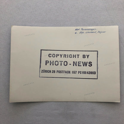 Vintage Jaguar 3.4 Racing Photo Photograph Lienhard ? 