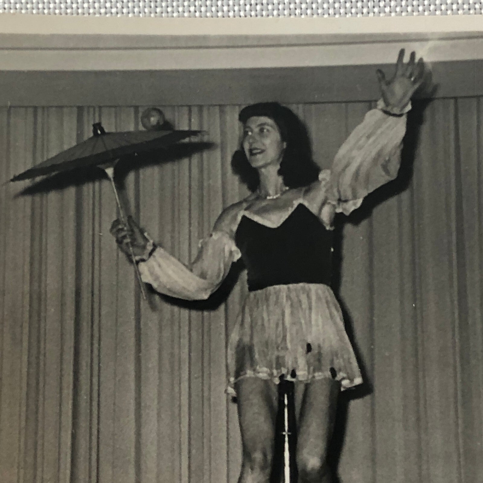 Circus Performer Balancing Act on Unicycle Photo Photograph Berlin Germany