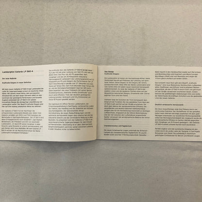 Lamborghini Gallardo LP 560-4 Press Kit Brochure CD GERMAN Text 2008