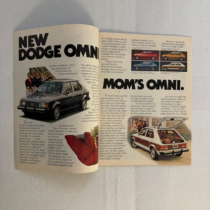 1978 Dodge Omni Car Sales Brochure Catalog Vintage Advertising
