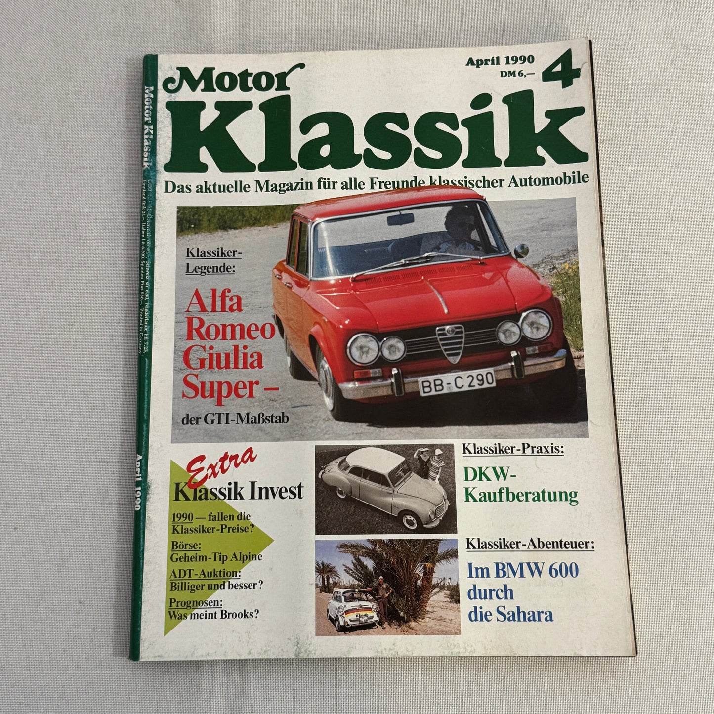 1952 Maserati A6 GCS 2000 Roadster Car Illustration Hand Drawn Art Vintage