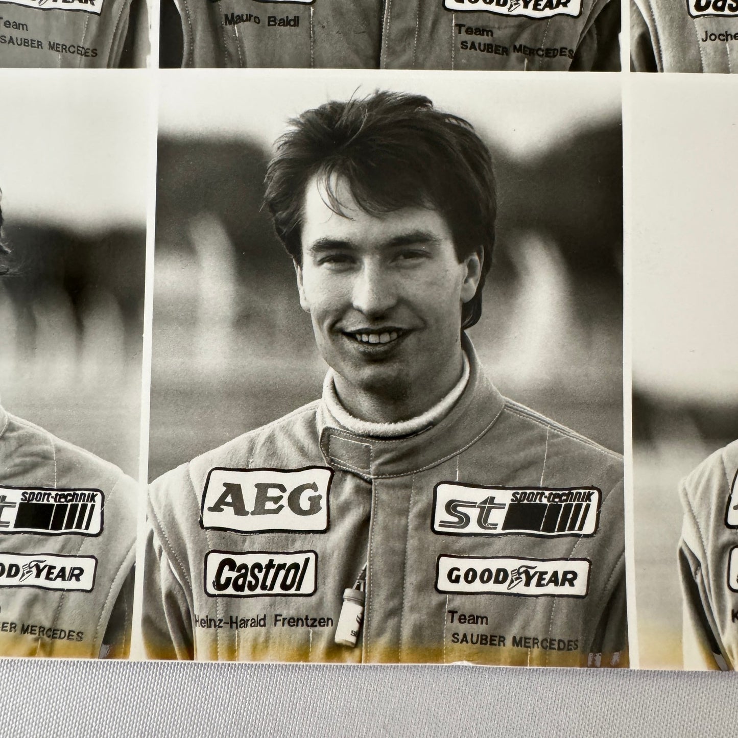 Sauber Mercedes Racing Driver Photo Michael Schumacher Jochen Mass Frentzen