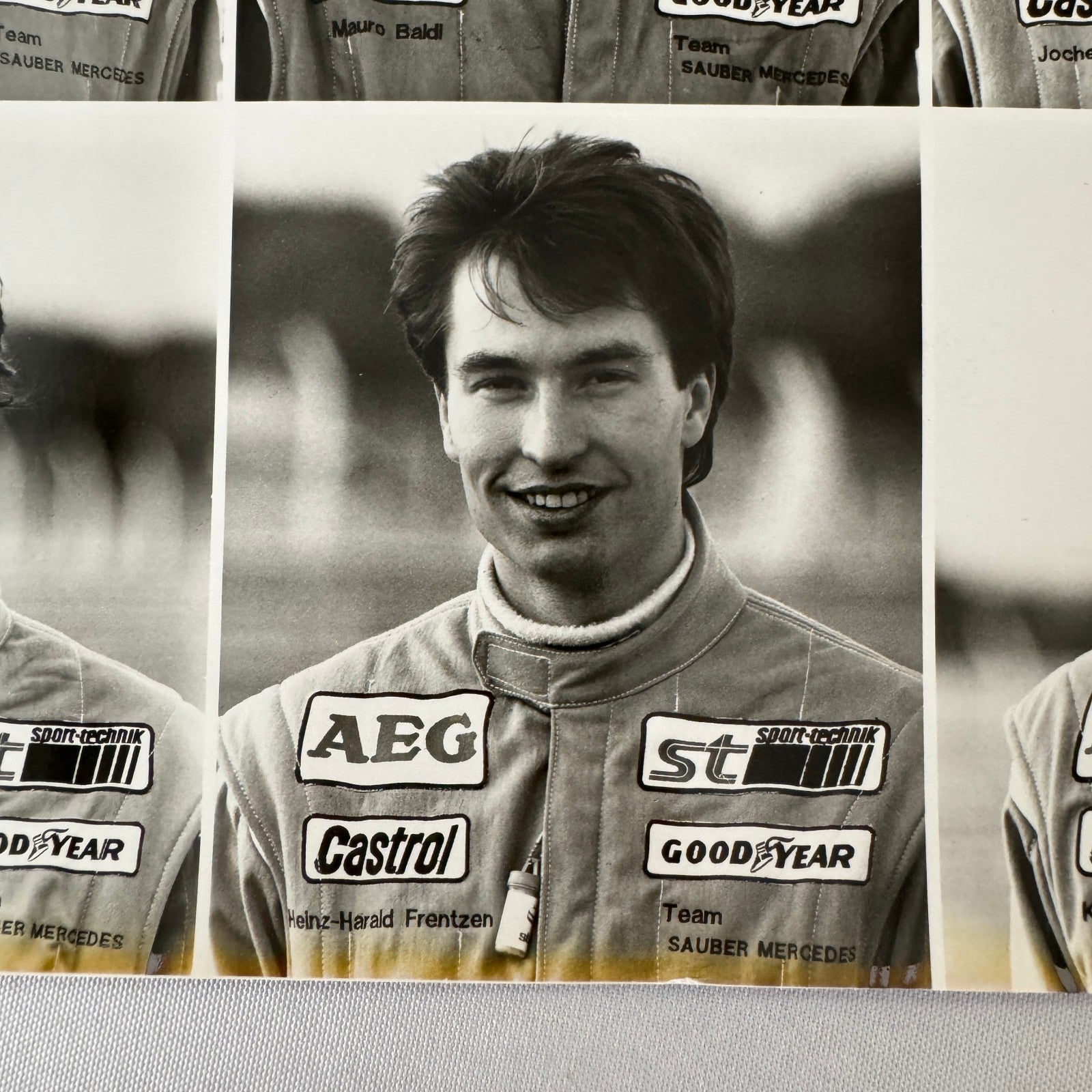 Sauber Mercedes Racing Driver Photo Michael Schumacher Jochen Mass Frentzen