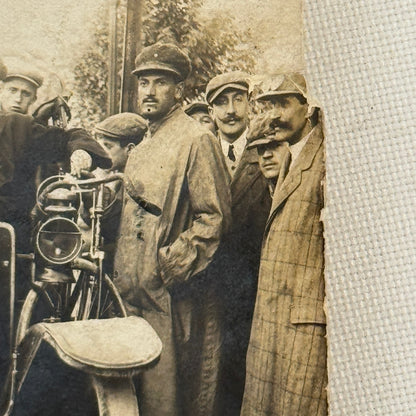 Vintage Photograph Photo Antique Men in Early Automobile Car