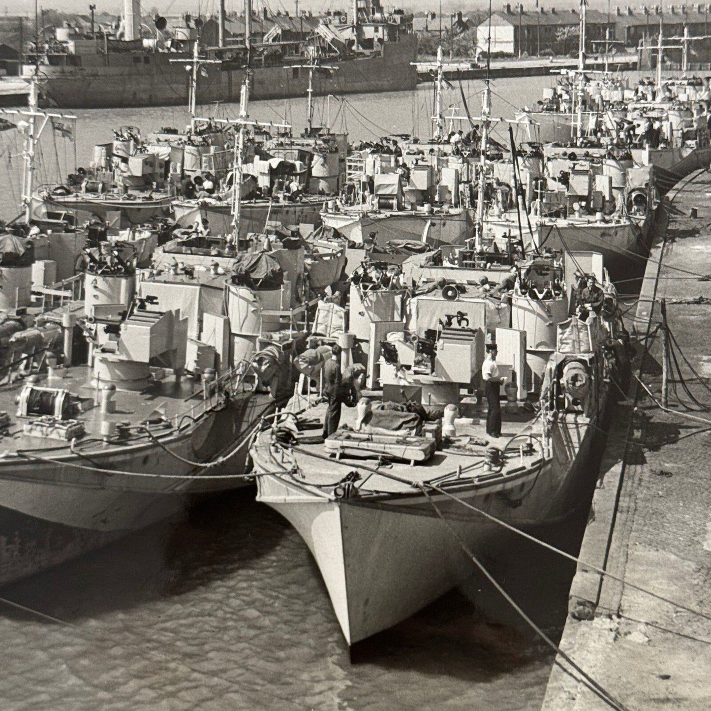 Royal Canadian Navy Military Ship Vintage Press Photo Photograph