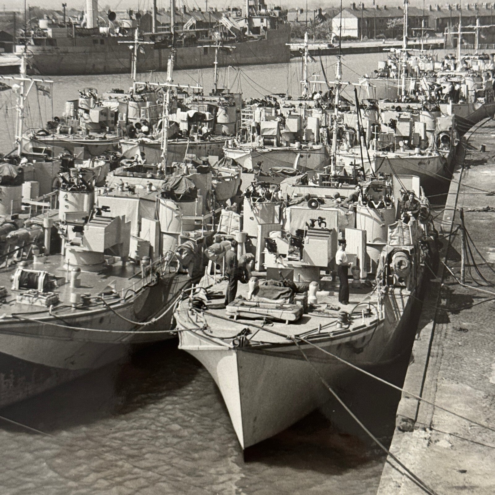 Royal Canadian Navy Military Ship Vintage Press Photo Photograph