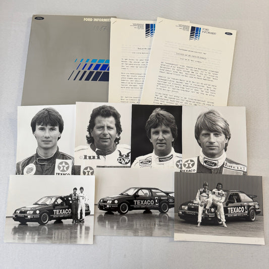1987 Ford Sierra Cosworth XR4Ti Racing Team Press Kit Photos GERMAN