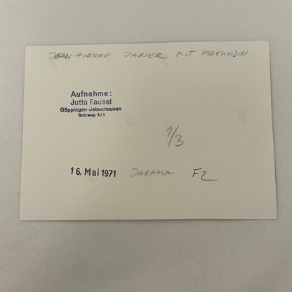 Vintage Racing Photo 1972 Jarama F2 Race JP Jarier Jean-Pierre Jarier Girlfriend